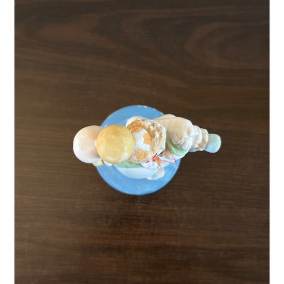 Vintage Artmark Lot Of Two Smiling Clown Figurines Circus Musicbox Balloons - Picture 12 of 13